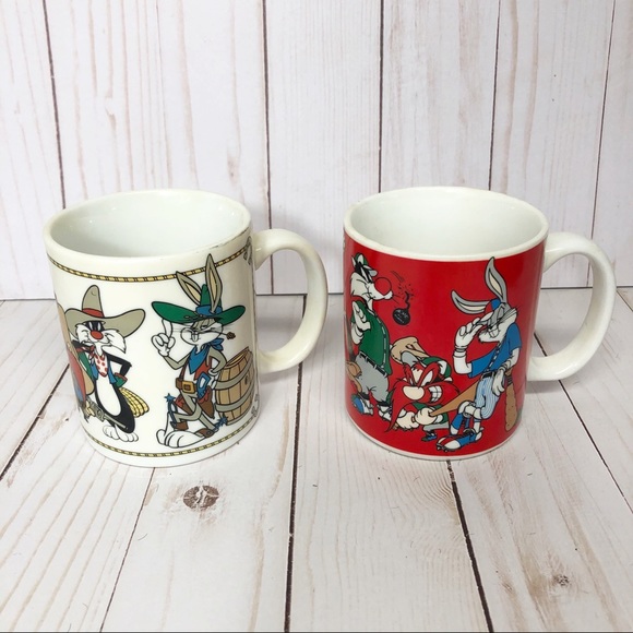Vintage Looney Tunes Coffee Mugs Warner Bros.